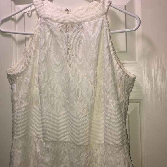 cb White Patterned Formal Dress - Picture 2 of 3